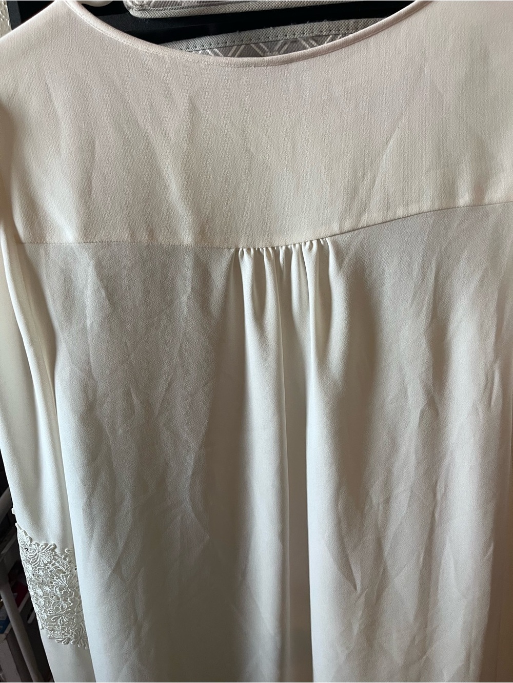 Chico's White Floral Lace Panel Top - Picture 11 of 11